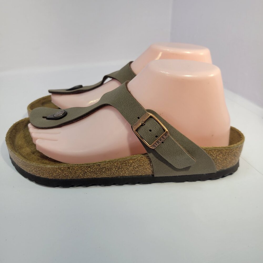 Birkenstock Gizeh Size 39 L8 M6 R Brown Biko Flor Slide Thong Sandals - Picture 3 of 11